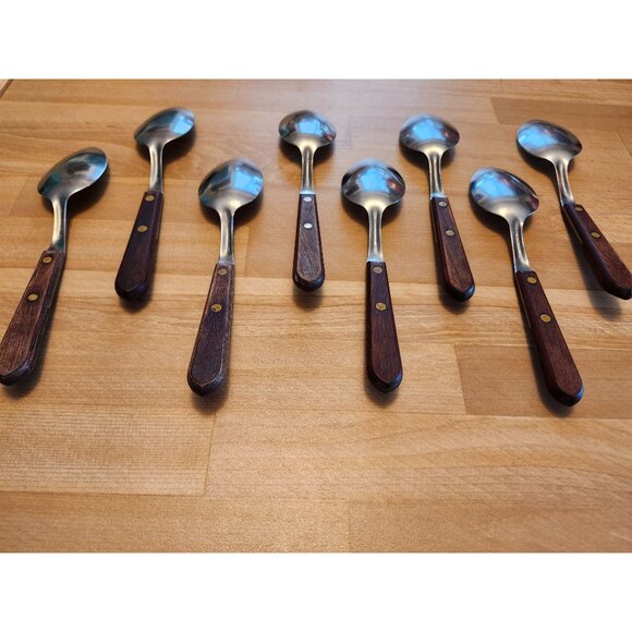 (8) Table Spoons 7.25" Washington Forge Town and Country Stainless USA Flatware - Picture 5 of 8